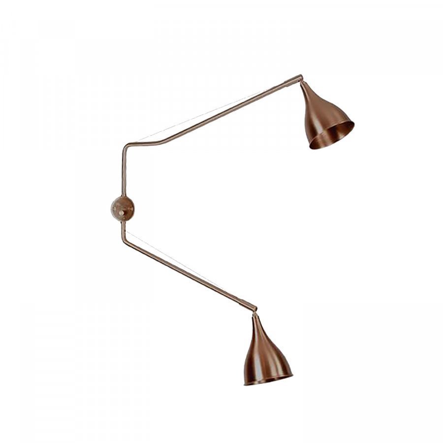 101 Copenhagen Le Six Wall Lamp Kaksiosainen Seinävalaisin Pronssi