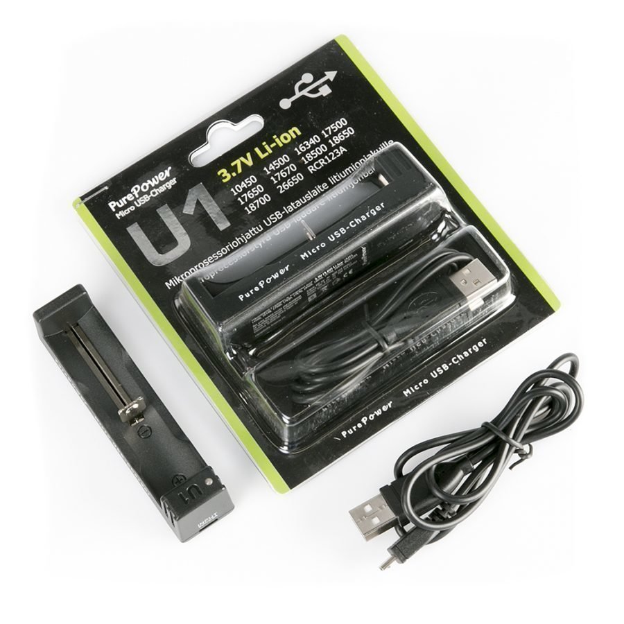Akkulaturi Purepower U1 USB Li-ion