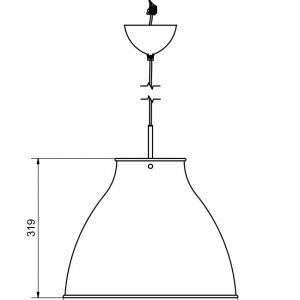 Belid Dome Riippuvalaisin Kiiltävä Musta