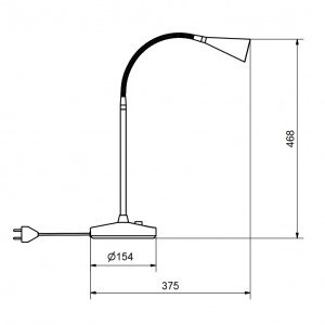 Belid Ledro Pöytävalaisin Mattavalkoinen