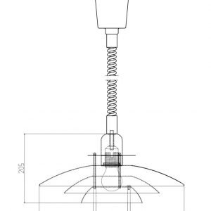 Belid Primus Riippuvalaisin Valkoinen / Kulta