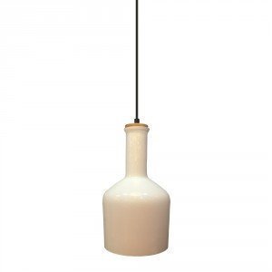 Cylindar White Glass LED Pendant