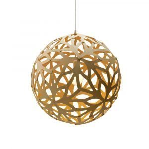 David Trubridge Floral Riippuvalaisin Bamboo / Keltainen Ø100