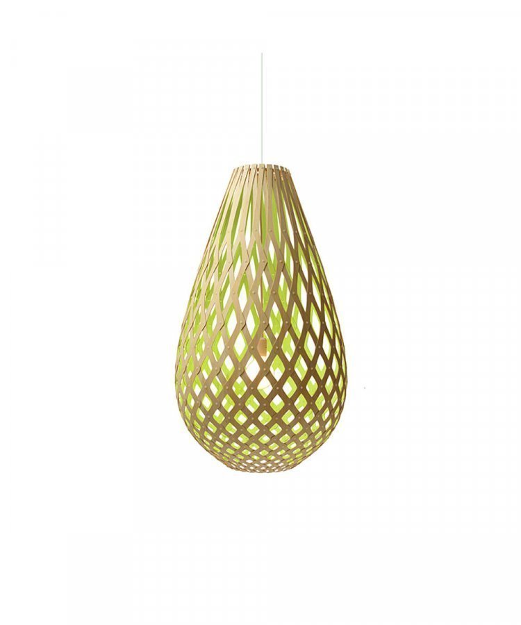 David Trubridge Grow Koura Riippuvalaisin Lime Ø75
