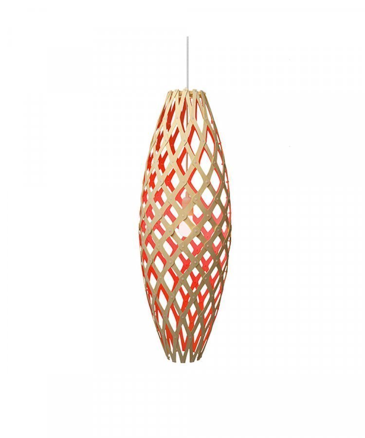 David Trubridge Hinaki Riippuvalaisin Punainen Ø90