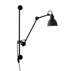 Dcw Éditions Lampe Gras 210 Seinävalaisin Pyöreä Varjostin Musta
