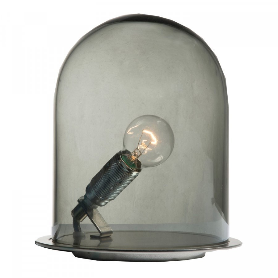 Ebb & Flow Glow In A Dome Pöytävalaisin S Savunharmaa / Kromi