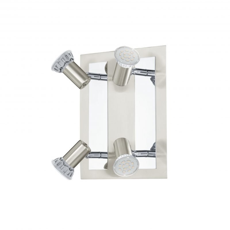 Eglo Kattovalaisin LED ROTTELO 4-osainen harjattu teräs