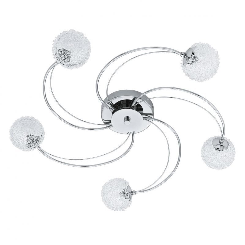 Eglo Kattovalaisin LUKA 5-osainen kromi