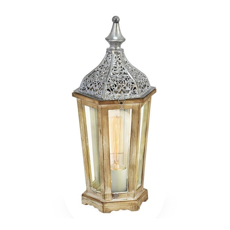 Eglo Kinghorn Pöytävalaisin Hopea