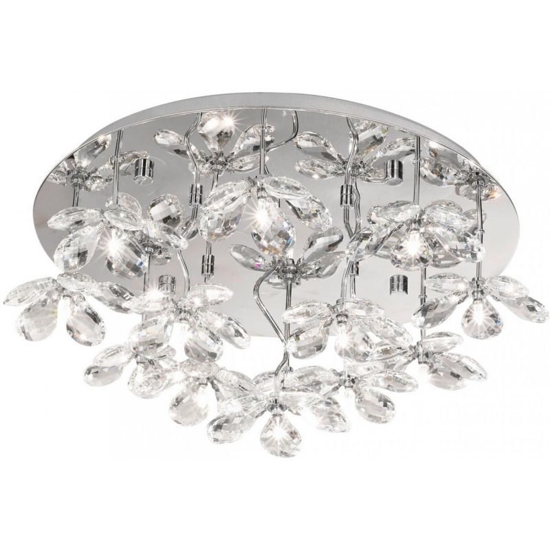 Eglo Plafondi Pontedo 13x10W kromi kirkas lasi