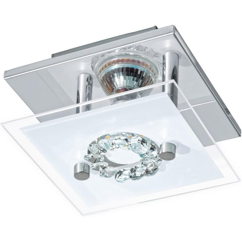 Eglo Plafondi Roncato kromi kristalli