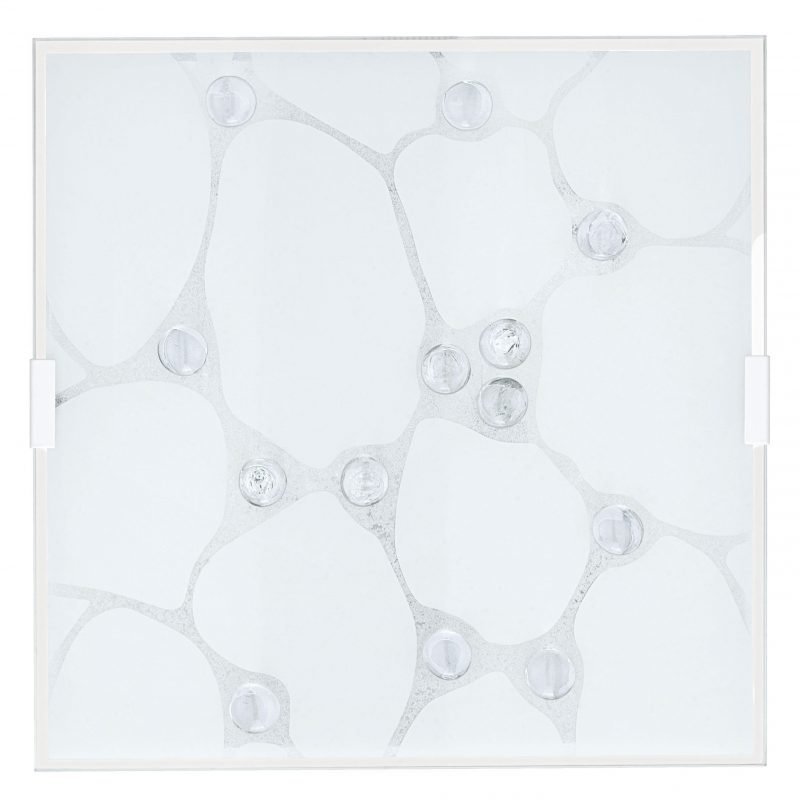 Eglo Plafondi SABBIO 1 valkoinen rakennelasi