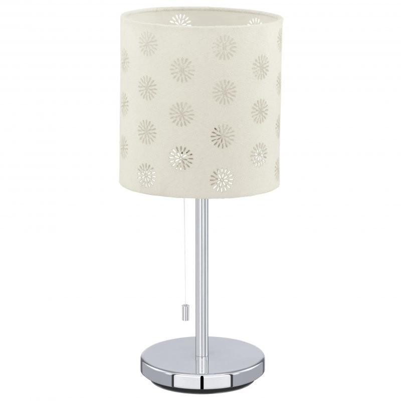 Eglo Pöytävalaisin CHICCO 1 valkoinen vetokytkimellä