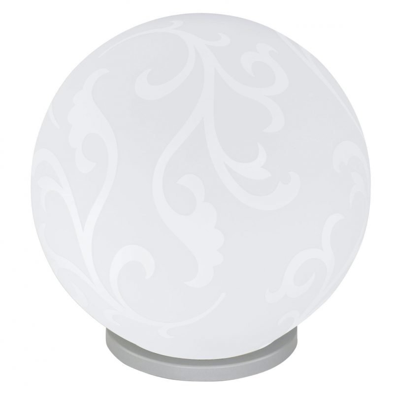 Eglo Pöytävalaisin REBECCA Ø 20 cm valkoinen koristeltu lasi