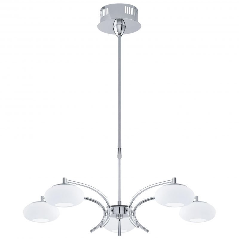 Eglo Riippuvalaisin LED ALEANDRO 5-osainen kromi
