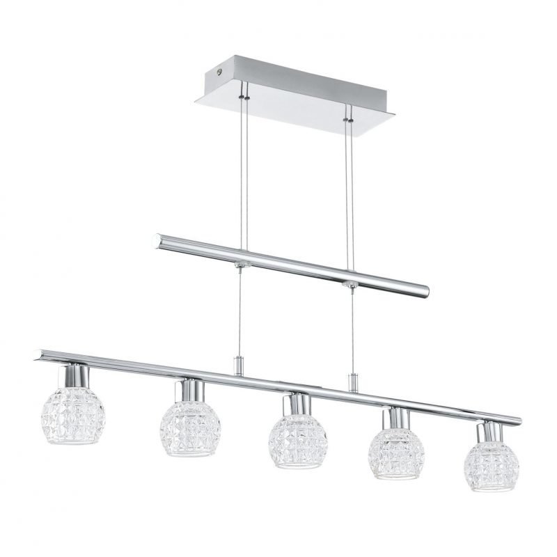 Eglo Riippuvalaisin LED HANIA 1 5-osainen kromi