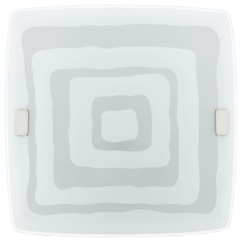 Eglo Seinävalaisin BORGO 1 24x24 cm koristeltu satiinilasi