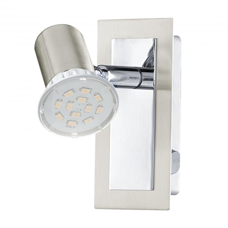 Eglo Seinävalaisin LED ROTTELO harjattu teräs kytkimellä