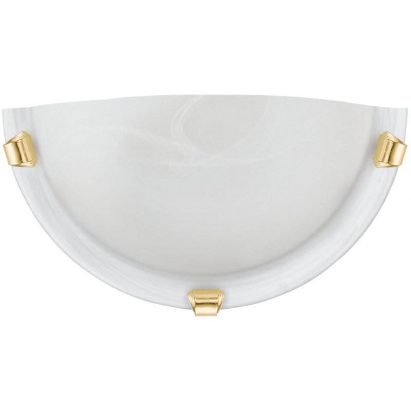 Eglo Seinävalaisin Salome 300x150 mm valkoinen/messinki