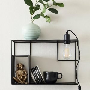 Ellos Shelfie Seinävalaisin Musta