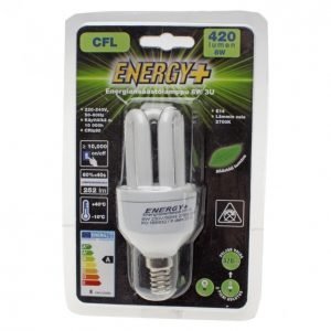 Energy+ Energiansäästölamppu 8w E14