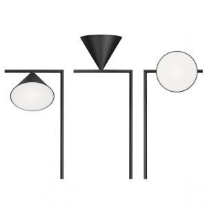 Flos Captain Flint Lattiavalaisin Musta