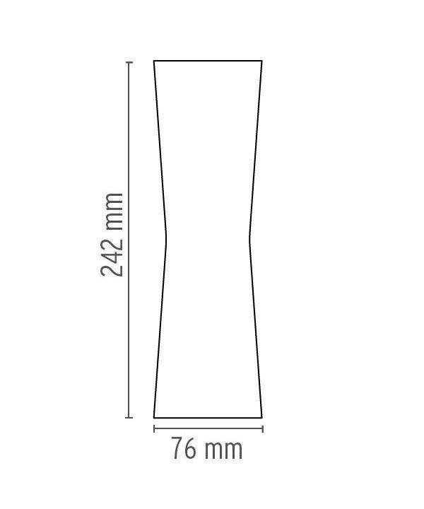 Flos Clessidra 20°+20° Seinävalaisin Kromi