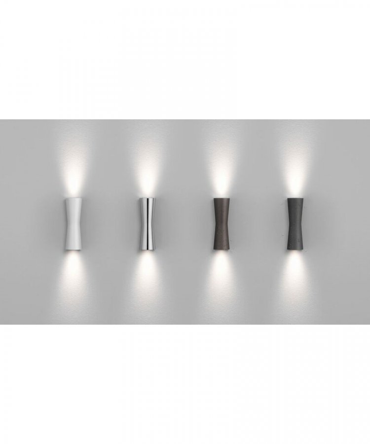 Flos Clessidra 40°+40° Seinävalaisin Valkoinen