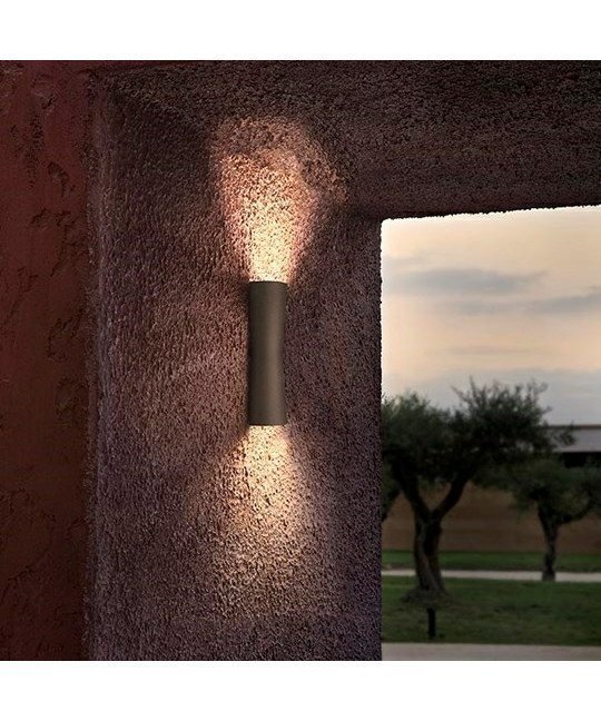 Flos Clessidra 40°+40° Ulko Seinävalaisin Tumma Ruskea