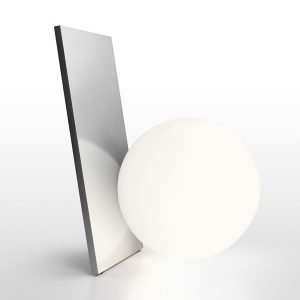 Flos Extra T Pöytävalaisin Hopea