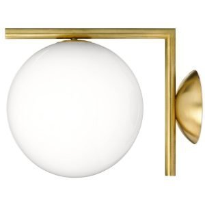 Flos Ic C/W1 Kattovalaisin / Seinävalaisin Messinki