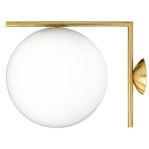 Flos Ic C/W2 Seinävalaisin Messinki