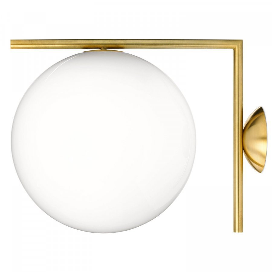 Flos Ic C/W2 Seinävalaisin Messinki