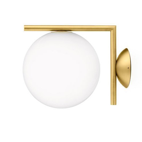 Flos Ic Lights C / W1 Katto / Seinävalaisin Messinki