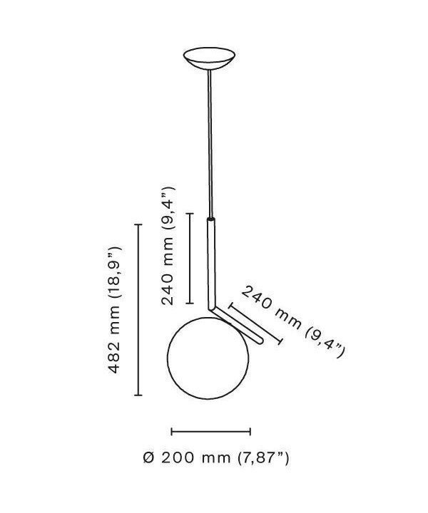 Flos Ic S1 Riippuvalaisin Kromi