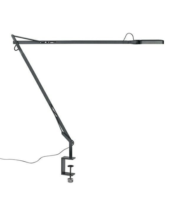 Flos Kelvin Led Pöytävalaisin W / Kiinnike Antrasiitti