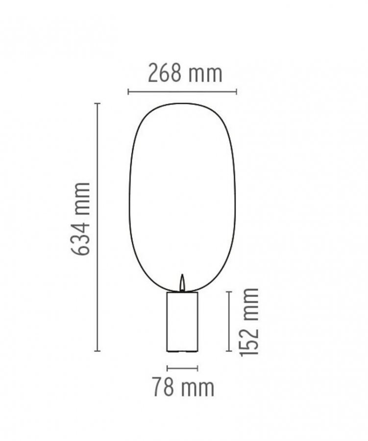 Flos Serena T Pöytävalaisin Kupari