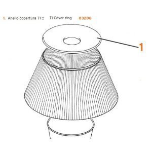 Flos Top Ring Romeo Moon T1 Pöytävalaisin