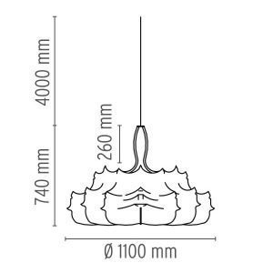 Flos Zeppelin 1 Riippuvalaisin