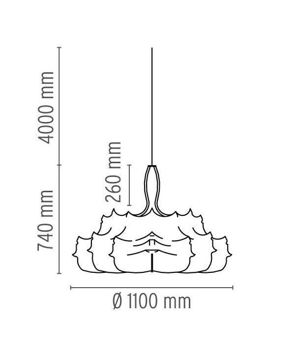 Flos Zeppelin 1 Riippuvalaisin
