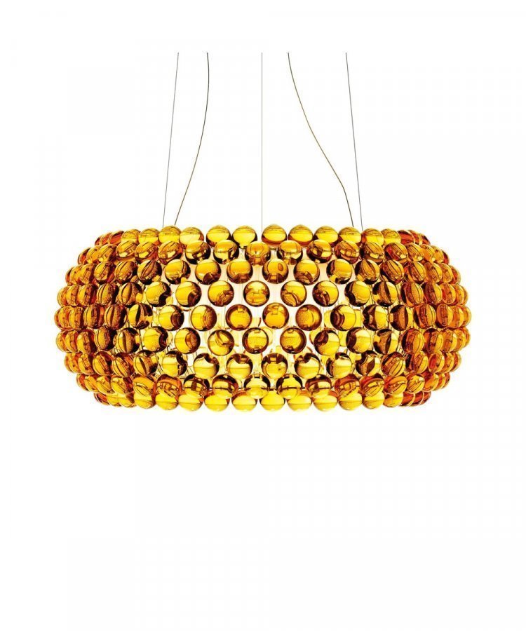 Foscarini Caboche Grande Led Riippuvalaisin Keltainen Kulta