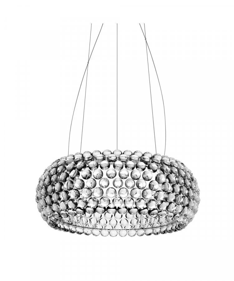 Foscarini Caboche Medium Led Riippuvalaisin Läpinäkyvä