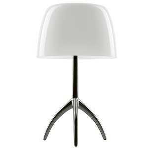 Foscarini Lumiere 05 Pöytävalaisin Iso Alumiini / Valkoinen