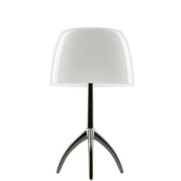 Foscarini Lumiere 05 Pöytävalaisin Pieni Alumiini / Valkoinen