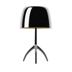 Foscarini Lumiere 25th Grande Pöytävalaisin Musta Kromi