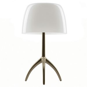 Foscarini Lumiere Pöytävalaisin Champagne / Valkoinen