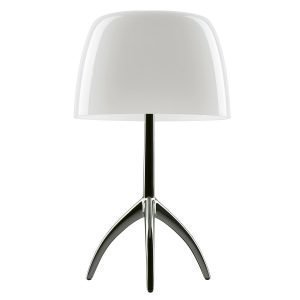 Foscarini Lumiere Pöytävalaisin Dimmer Musta Kromi / Valkoinen
