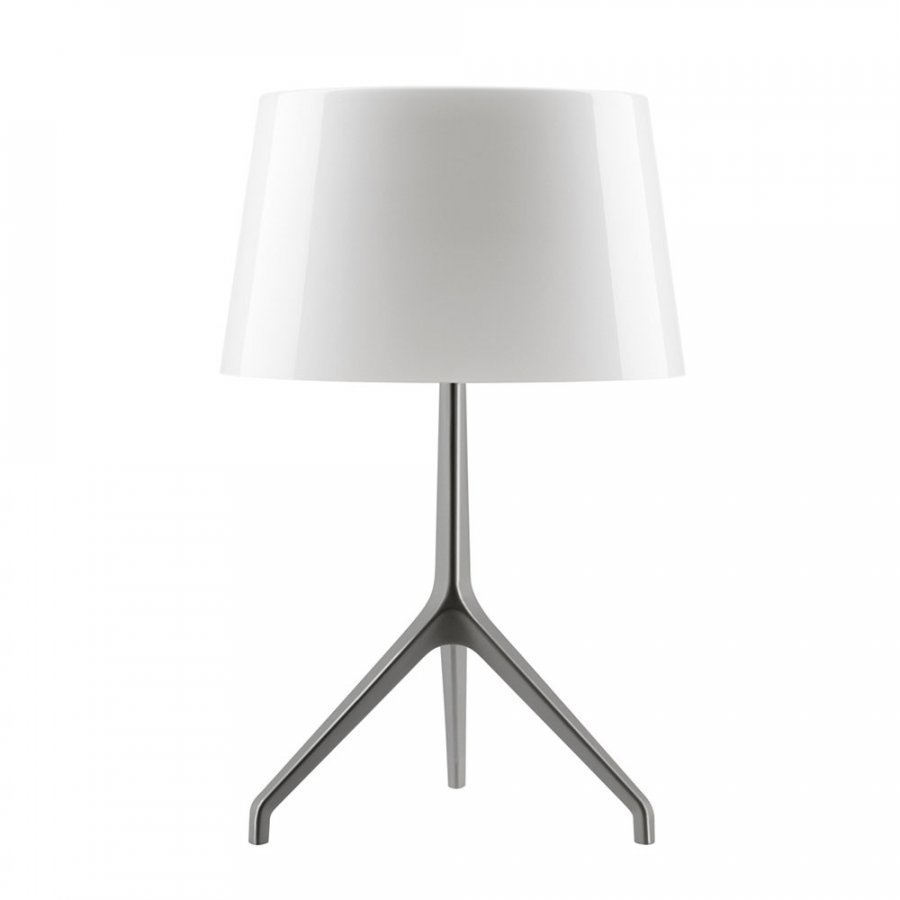 Foscarini Lumiere Pöytävalaisin Xxl Musta Kromi / Valkoinen