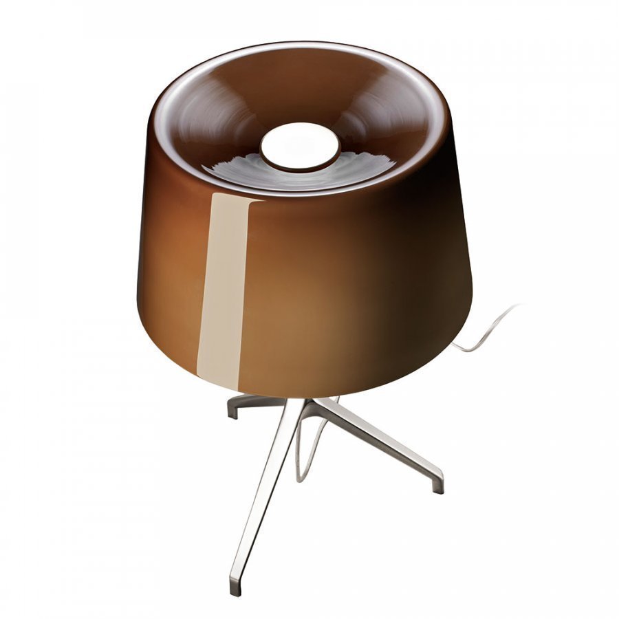 Foscarini Lumiere Pöytävalaisin Xxs Alumiini / Ruskea